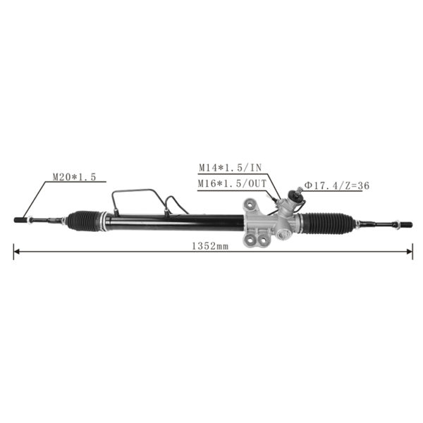 Lhd Hydraulic Steering Rack Xt B Power Steering Racks