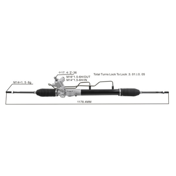 Lhd Hydraulic Steering Rack M Power Steering Racks