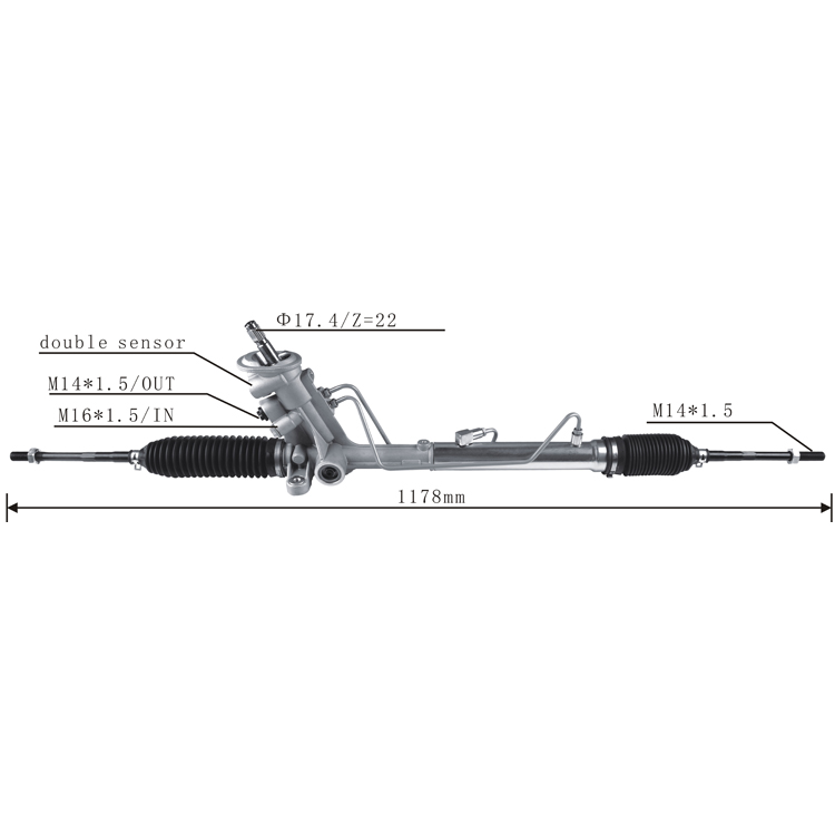 power steering rack 5U1422055A