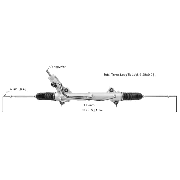 power steering rack A9064601800