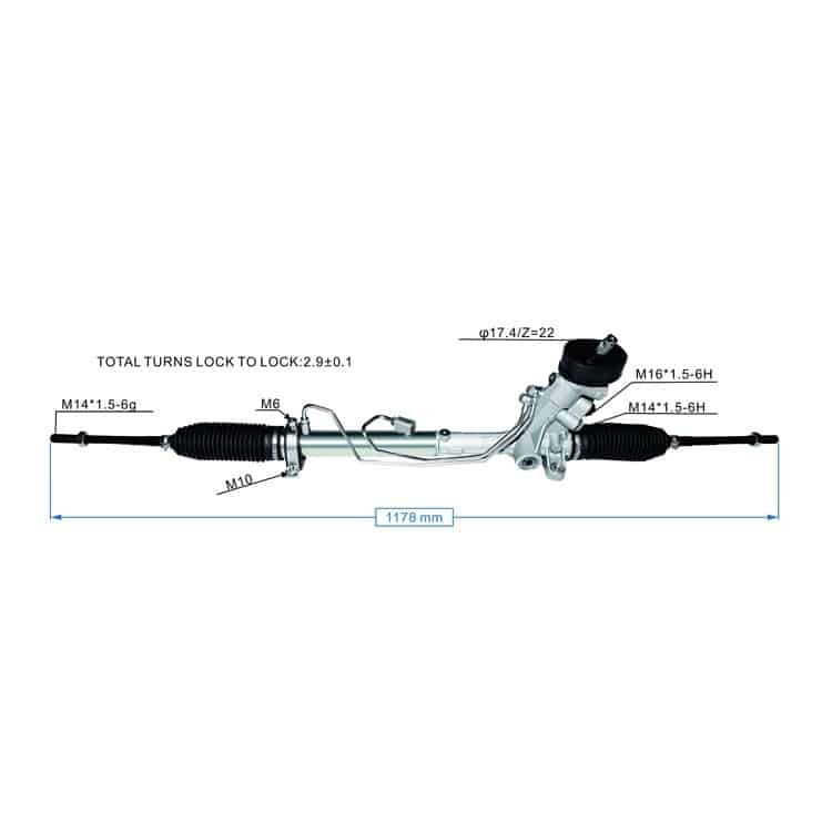 power steering rack 6Q2423055P