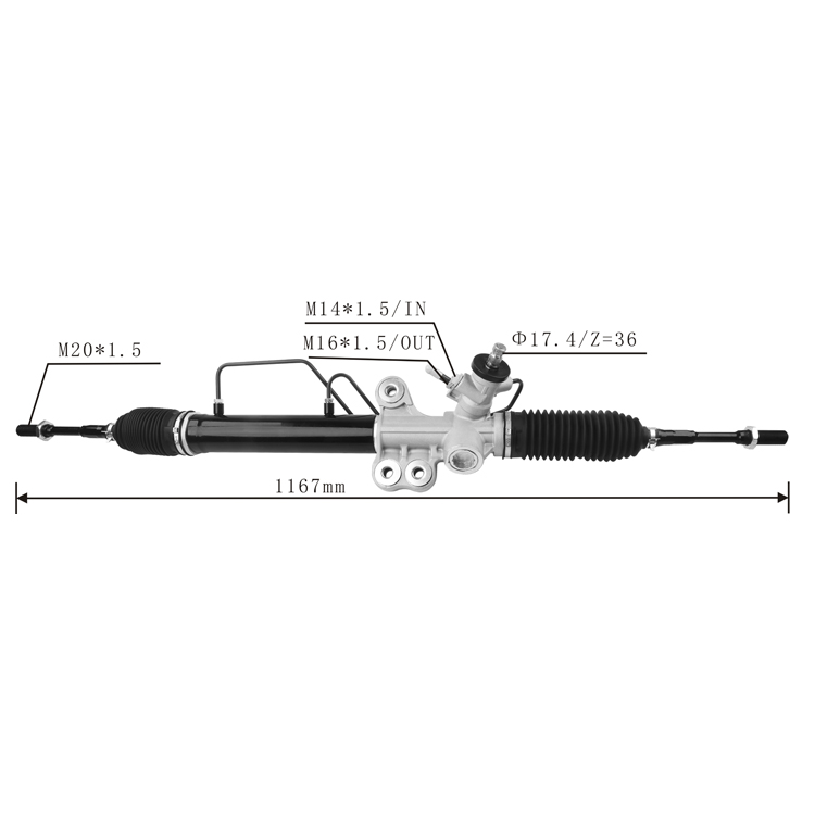 power steering rack 49001 3xt0a