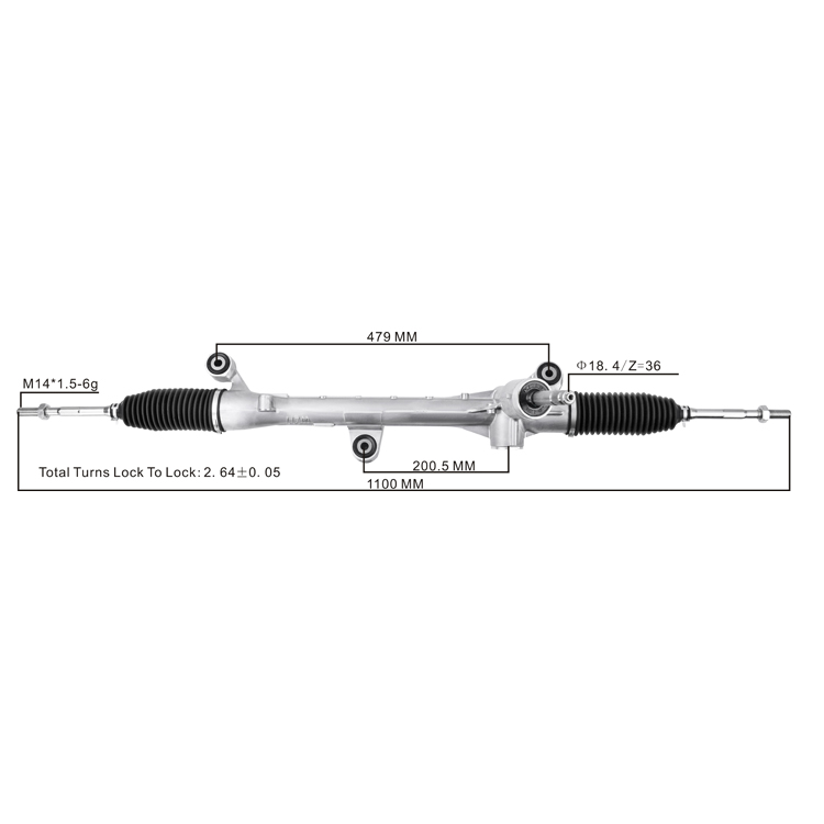 power steering rack 53400t7st01