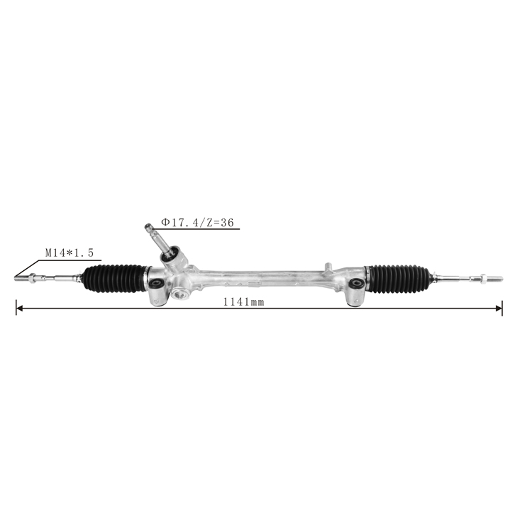 power steering rack 455100D490