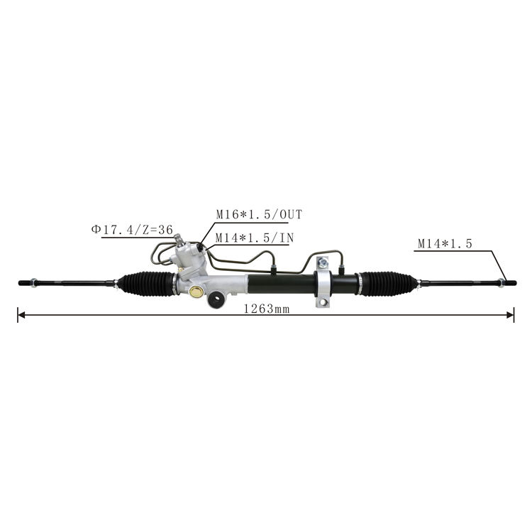 power steering rack 49001 9j400