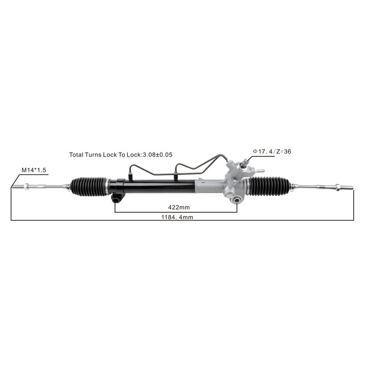 power steering rack 490018h31a