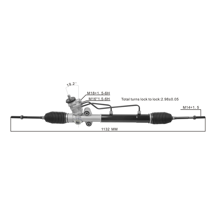 power steering rack 96442387