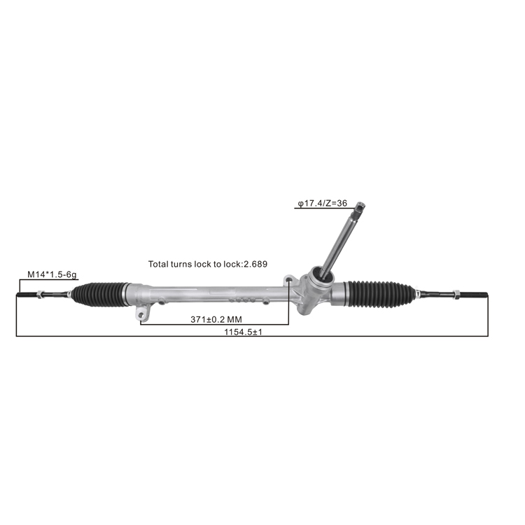 power steering rack db2p32110b